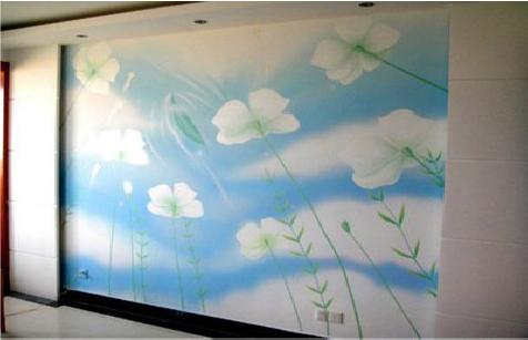 瑞丽画墙绘怎么画好白云的蓬松感？