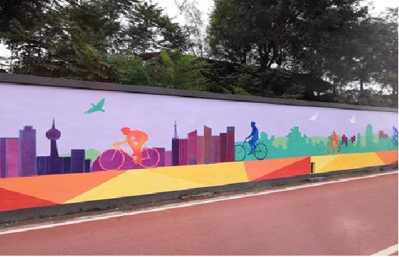 瑞丽墙体彩绘-围墙