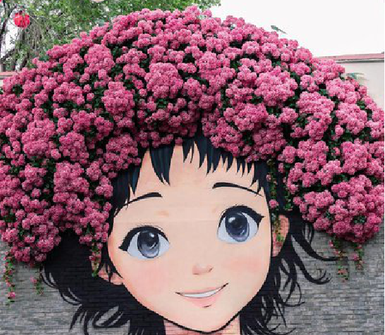 瑞丽墙体彩绘-网红墙打卡