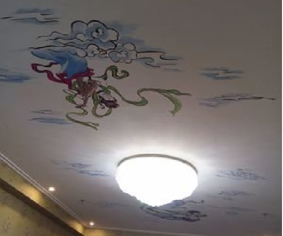 瑞丽如何快速绘制天花板上的手绘墙？