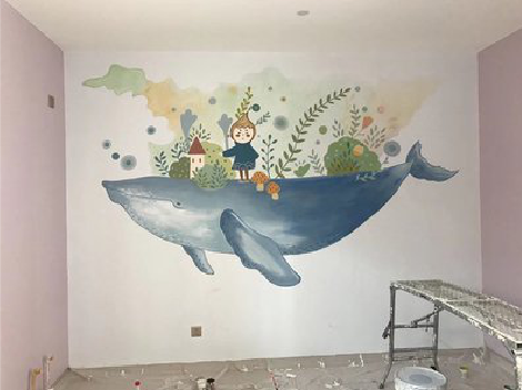 瑞丽手绘墙的特点及优势。